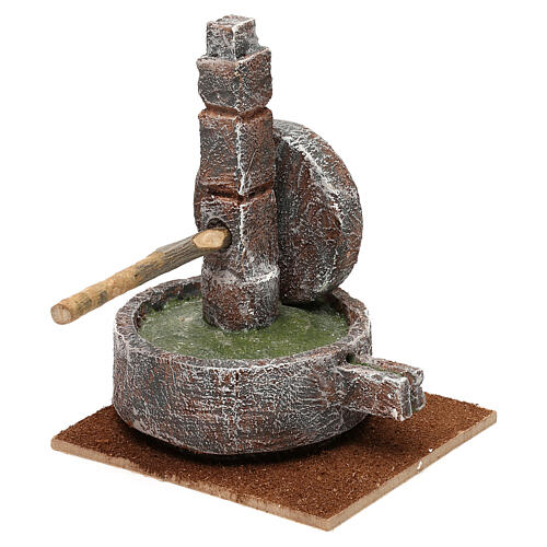 Animal mill grinder 15x10x10 cm for 12 cm nativity scene 3