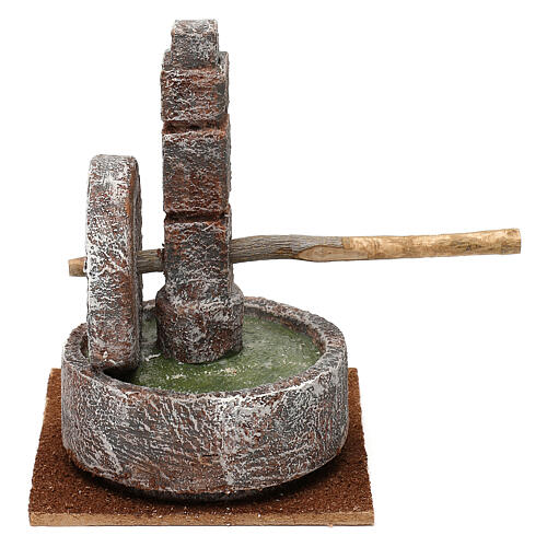 Animal mill grinder 15x10x10 cm for 12 cm nativity scene 4