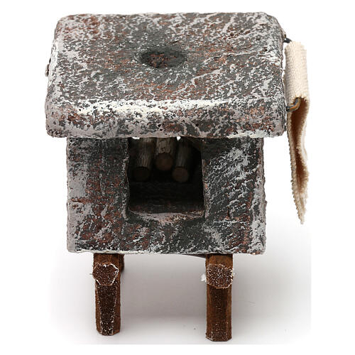 Miniature kitchen stove 7x5x5 cm, for 12 cm nativity 4