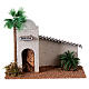 Miniature house Arab-style in wood, for 5 cm nativity 15x20x10 cm s1