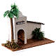 Miniature house Arab-style in wood, for 5 cm nativity 15x20x10 cm s4