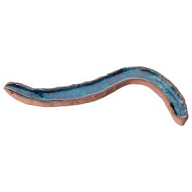 Fiumiciattolo doppia ansa ceramica smaltata 5x30x15 cm