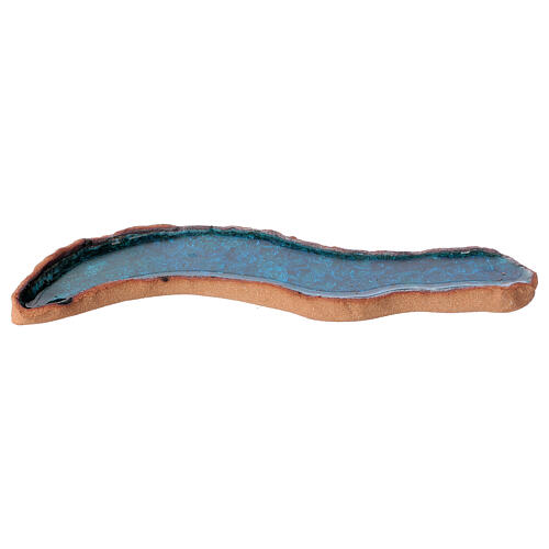 Curved little river enameled river 5x25x10 cm 3