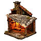 Nativity stable with lights for Neapolitan nativity scene, 30x30x40 cm s2