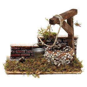 Pozzo con secchio per presepe 15x10x10 cm