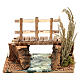 Miniature river with bridge 13x10x10 cm, for 7 cm nativity s4
