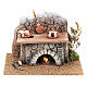 Piec z garnkami i ogniem - 15x10x10 cm, do szopki 8-10 cm s1