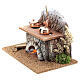 Piec z garnkami i ogniem - 15x10x10 cm, do szopki 8-10 cm s2