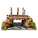 Rio com ponte 20x15x15 cm para presépio com figuras de 8-10 cm de altura média s1