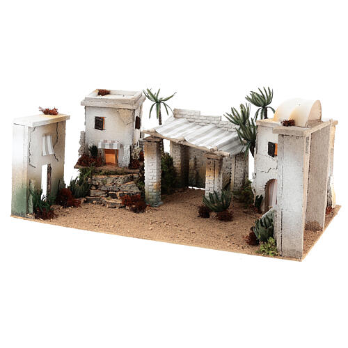 Miniature Arab village in cork with dome and terrace 35x65x35 cm CENTRAL 2