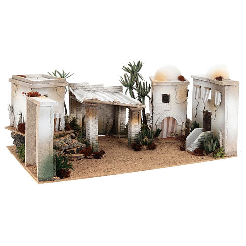 Miniature Arab village in cork with dome and terrace 35x65x35 cm CENTRAL 3