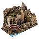 Miniature water mill with pump and lights, 35x50x30 cm for 10-12 cm nativity s3