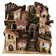 Miniature Italian village with 10 lights battery powered, 20x20x15 cm s1