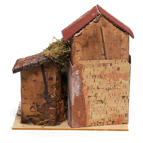 Chalé para presépio 20x20x15 cm 4