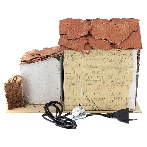House with fountain for Nativity scene 20x30x20 cm 4
