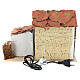 House with fountain for Nativity scene 20x30x20 cm s4