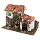 Miniature rustic house with fountain for nativity, 20x30x20 cm s2