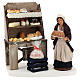 Ambientazione pasticceria con scaffalatura e pasticcera 13 cm s1