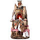 Oven with flickering light and baker Nativity scene 15 cm s1