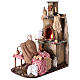 Forno luce tremolante e fornaio presepe 15 cm s3