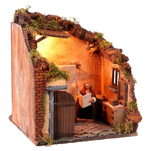 Bedroom setting with moving characters 14 cm 3