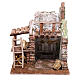 Rustic barn figurine 20x20x15 cm for 10 cm nativity set s1