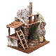 Rustic barn figurine 20x20x15 cm for 10 cm nativity set s3
