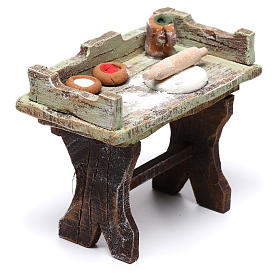 Banco pizzaiolo 5x5x5 cm per presepe di 10 cm 