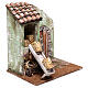 Miniature barn with accessories, 10 cm nativity 20x20x15 cm s3