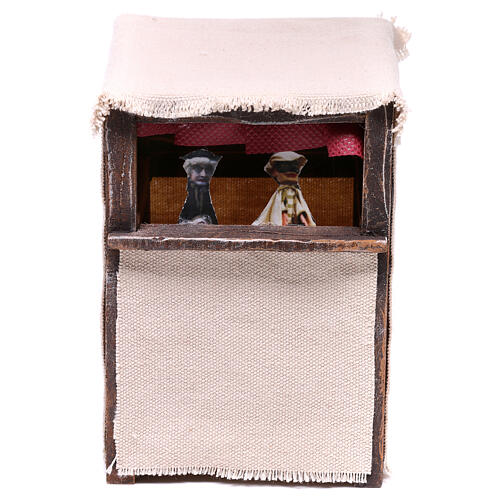 Miniature theater with puppets 10x10x10 cm, for 10 cm nativity 1