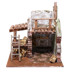 Fienile per presepe da 12 cm 25x25x20 cm 