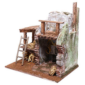 Fienile per presepe da 12 cm 25x25x20 cm 