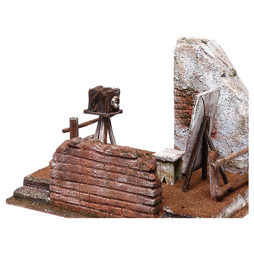 Vintage photo studio 20x25x20 cm, for 12 cm nativity 2