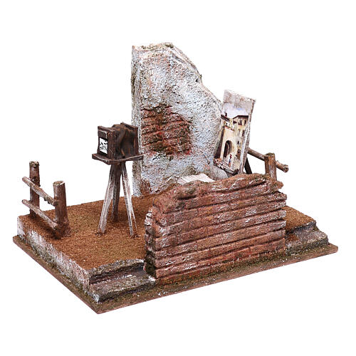 Vintage photo studio 20x25x20 cm, for 12 cm nativity 3