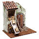 Fienile 25x25x20 cm per presepe di 12 cm  s2
