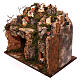 Miniature mountain village with lights grotto and barn, 9 cm nativity s2