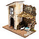 Miniature house with fountain and sheep, 11 cm nativity s2