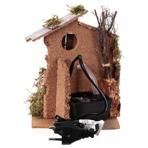 Mini fountain with brick wall and bucket, for 11 cm nativity 4