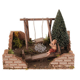 Miniature playground 15x20x15 cm, for 10 cm nativity