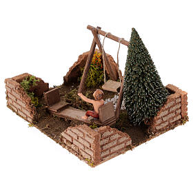 Miniature playground 15x20x15 cm, for 10 cm nativity