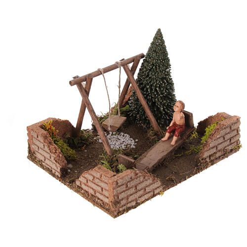 Miniature playground 15x20x15 cm, for 10 cm nativity 3
