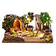 Nativity village with Holy Family 10x25x20 cm, 3-4 cm statues s1