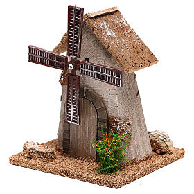 Windmühle für Krippe, 20x15x10 cm