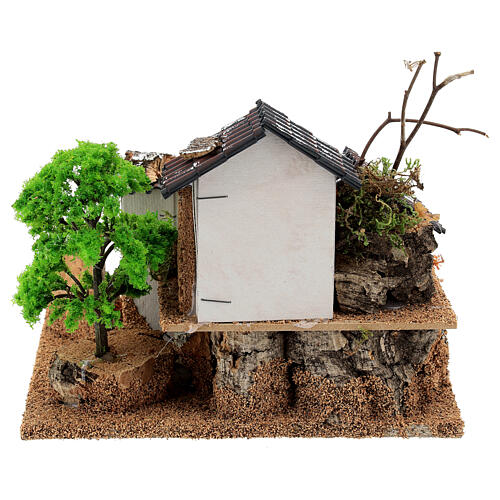Mała wioska 15x20x15 cm, otoczenie do szopki 3-4 cm 4