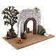 Miniature arch with wall 15x25x15 cm, 8-10 cm nativity s4