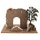 Miniature arch with wall 15x25x15 cm, 8-10 cm nativity s5