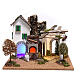 Caserío con granja iluminada 25x35x30 cm belén 8 cm (baja tensión) s1