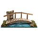 Miniature bridge with railing 10x25x10 cm, for 6-8 cm nativity s1