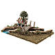 Odcinek rzeki do szopki z mostem i staruszkiem, 11,5x26x18cm, dla szopek 8-10 cm s3