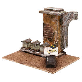 Beekeeper setting with beehives, 12 cm nativity scene